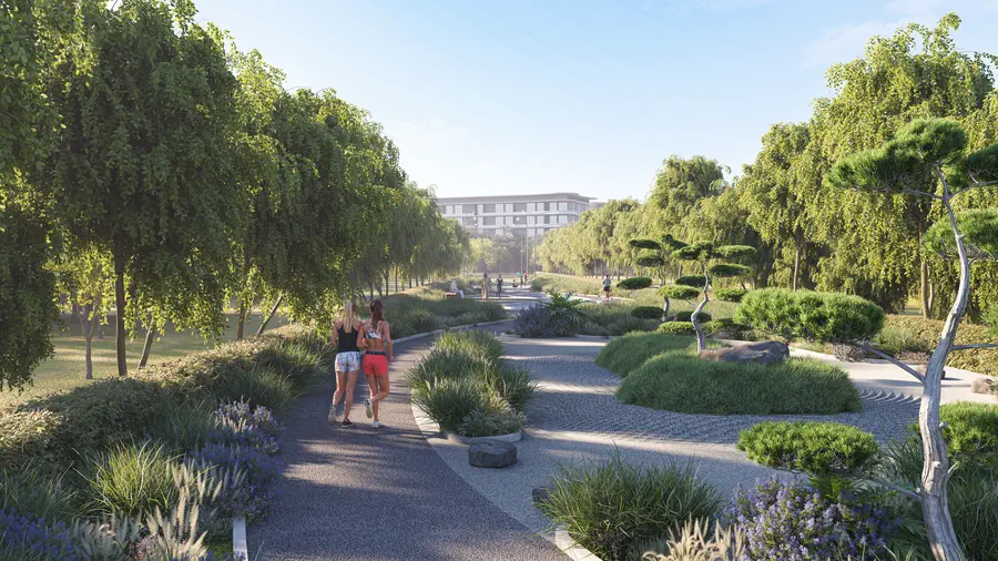 Landscaped zen garden